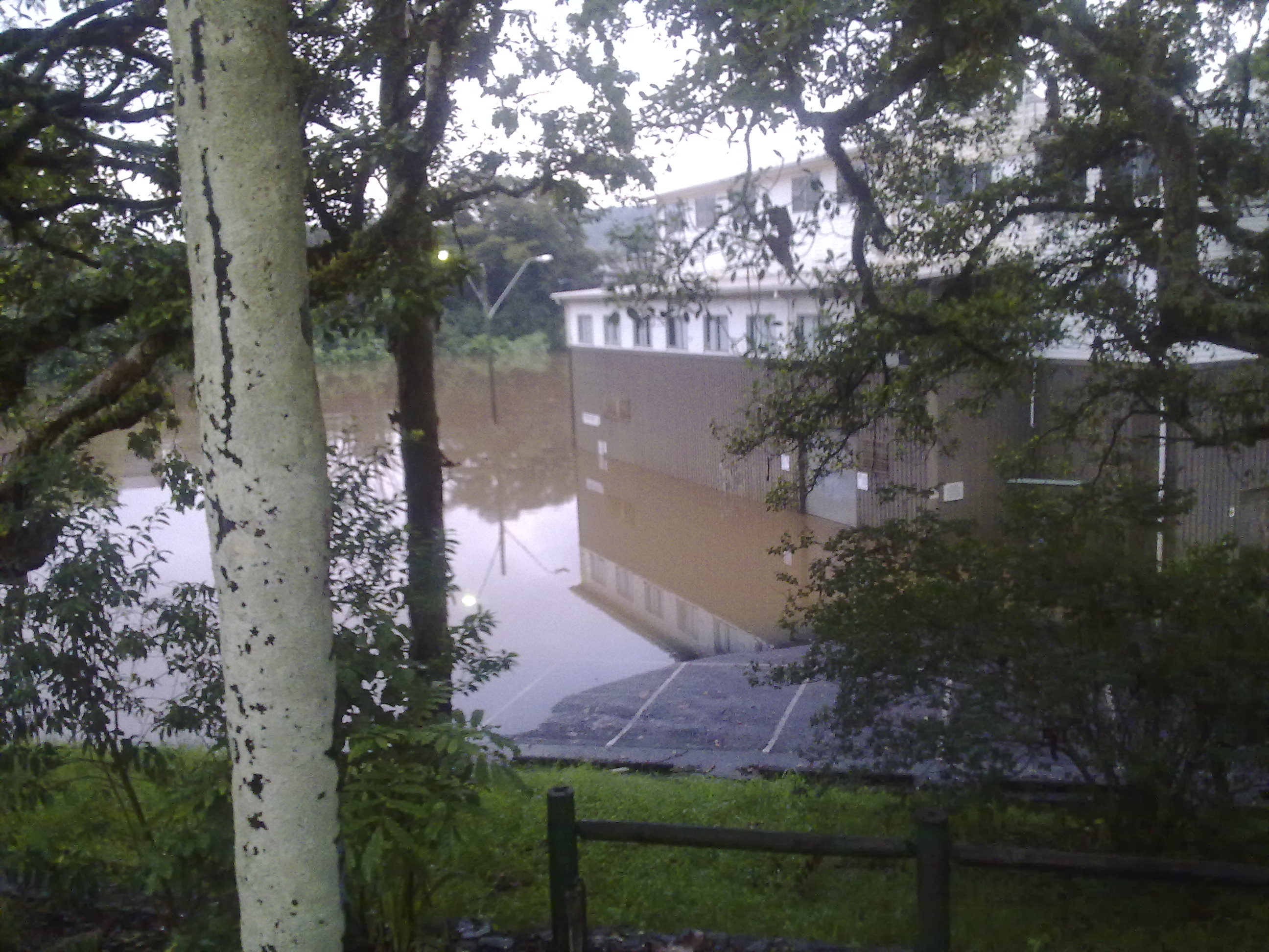 Flooding near the rowing club, Lismore