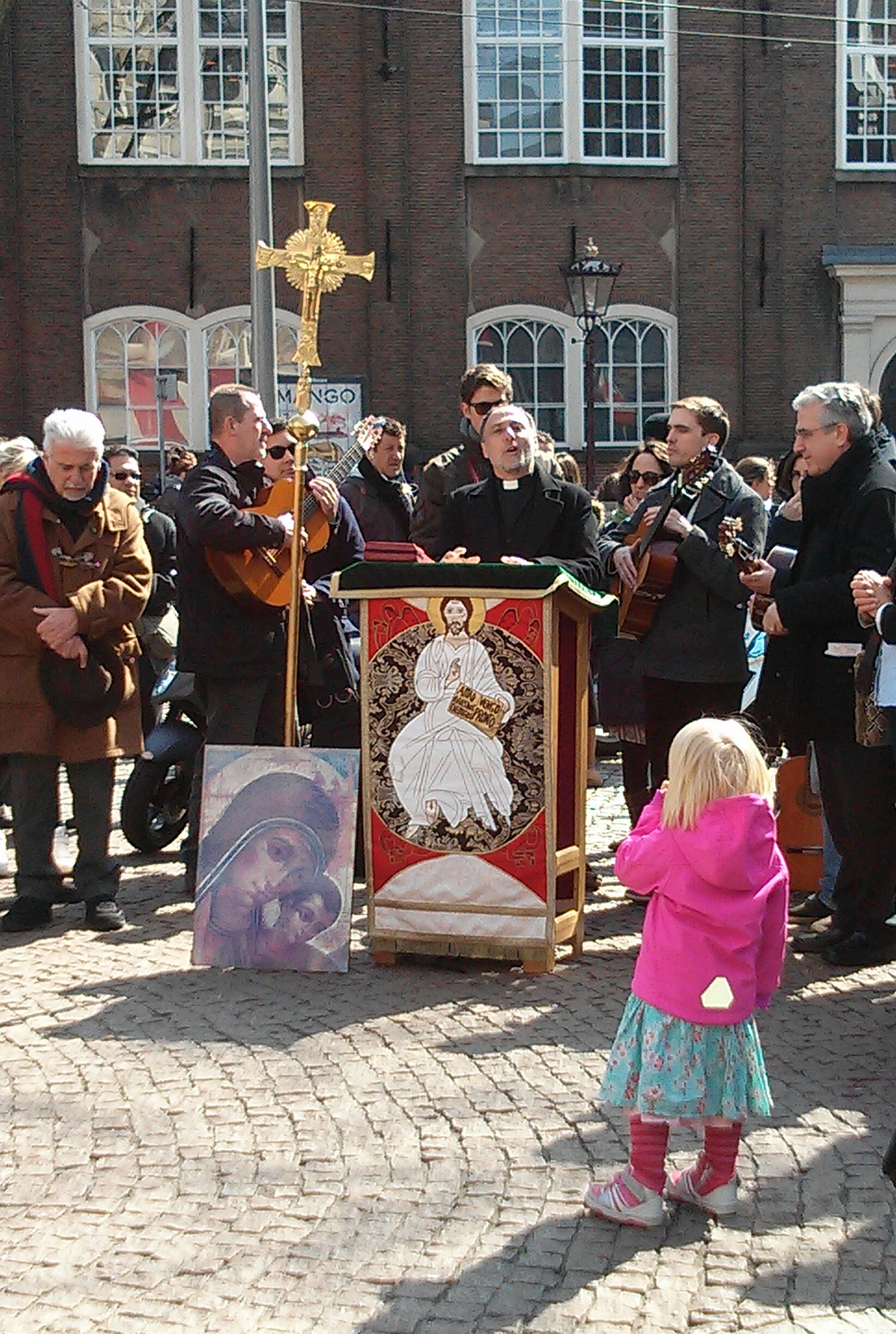 Outdoor Church Service in Amsterdam