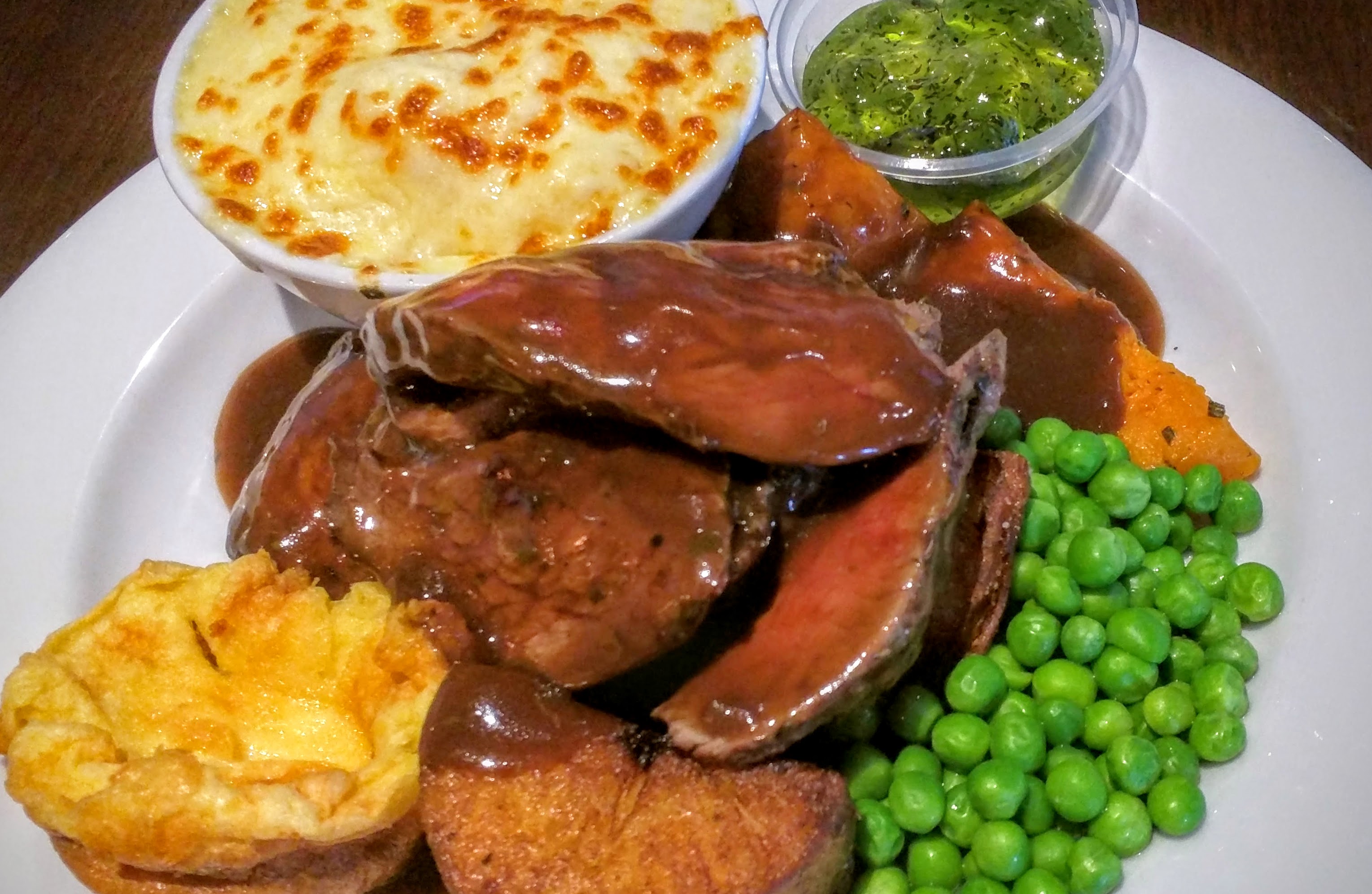 Lamb roast at the Bat and Ball Hotel, Sydney James O'Brien